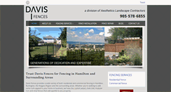 Desktop Screenshot of daviskresakfences.com