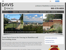 Tablet Screenshot of daviskresakfences.com